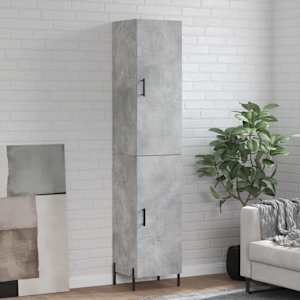 Skříň highboard betonově šedá 34,5x34x180 cm kompozitní dřevo - obrázek 1