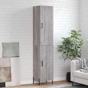 Skříň highboard šedá sonoma 34,5 x 34 x 180 cm kompozitní dřevo - obrázek 1
