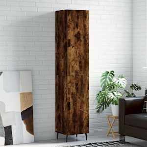 Skříň highboard kouřový dub 34,5 x 34 x 180 cm kompozitní dřevo - obrázek 1