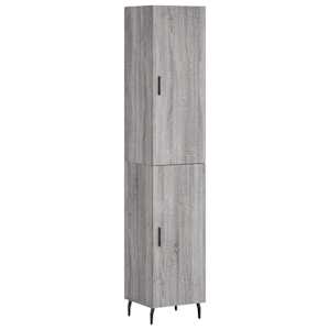 Skříň highboard šedá sonoma 34,5 x 34 x 180 cm kompozitní dřevo - obrázek 2