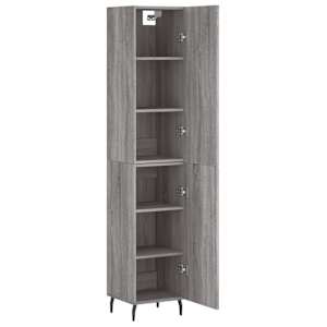 Skříň highboard šedá sonoma 34,5 x 34 x 180 cm kompozitní dřevo - obrázek 4