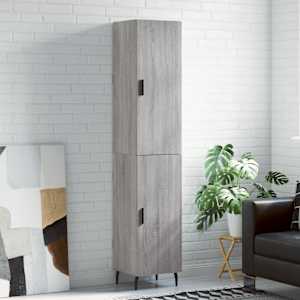 Skříň highboard šedá sonoma 34,5 x 34 x 180 cm kompozitní dřevo - obrázek 1