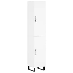 Skříň highboard bílá 34,5 x 34 x 180 cm kompozitní dřevo - obrázek 2