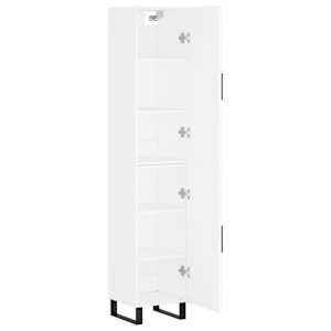 Skříň highboard bílá 34,5 x 34 x 180 cm kompozitní dřevo - obrázek 4