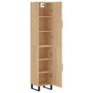 Skříň highboard dub sonoma 34,5 x 34 x 180 cm kompozitní dřevo - obrázek 4