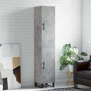 Skříň highboard betonově šedá 34,5x34x180 cm kompozitní dřevo - obrázek 1