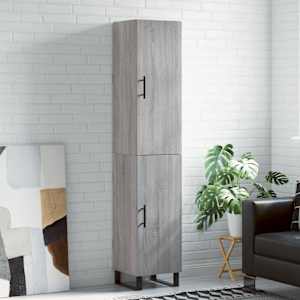 Skříň highboard šedá sonoma 34,5 x 34 x 180 cm kompozitní dřevo - obrázek 1