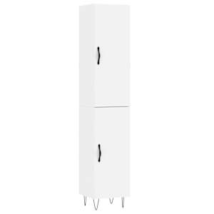 Skříň highboard bílá 34,5 x 34 x 180 cm kompozitní dřevo - obrázek 2