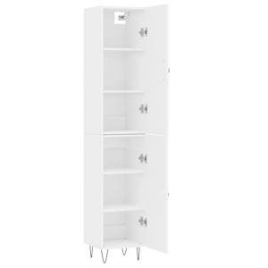 Skříň highboard bílá 34,5 x 34 x 180 cm kompozitní dřevo - obrázek 4