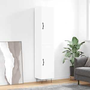 Skříň highboard bílá 34,5 x 34 x 180 cm kompozitní dřevo - obrázek 1