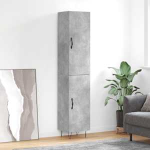 Skříň highboard betonově šedá 34,5x34x180 cm kompozitní dřevo - obrázek 1
