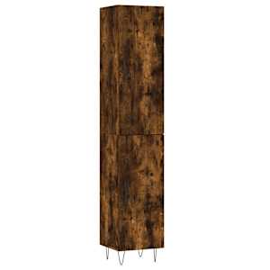 Skříň highboard kouřový dub 34,5 x 34 x 180 cm kompozitní dřevo - obrázek 2