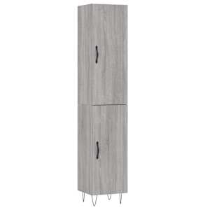 Skříň highboard šedá sonoma 34,5 x 34 x 180 cm kompozitní dřevo - obrázek 2