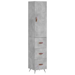 Skříň highboard betonově šedá 34,5x34x180 cm kompozitní dřevo - obrázek 2