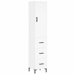 Skříň highboard bílá 34,5 x 34 x 180 cm kompozitní dřevo - obrázek 2