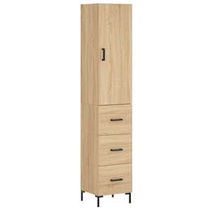 Skříň highboard dub sonoma 34,5 x 34 x 180 cm kompozitní dřevo - obrázek 2
