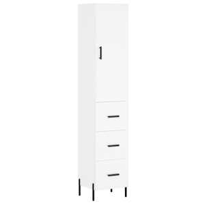 Skříň highboard bílá 34,5 x 34 x 180 cm kompozitní dřevo - obrázek 2