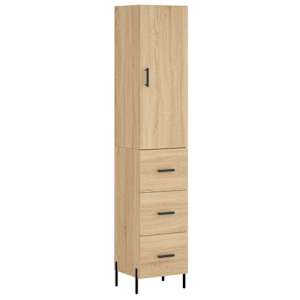 Skříň highboard dub sonoma 34,5 x 34 x 180 cm kompozitní dřevo - obrázek 2