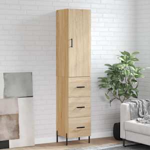 Skříň highboard dub sonoma 34,5 x 34 x 180 cm kompozitní dřevo - obrázek 1