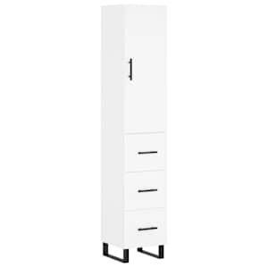 Skříň highboard bílá 34,5 x 34 x 180 cm kompozitní dřevo - obrázek 2