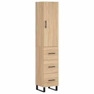 Skříň highboard dub sonoma 34,5 x 34 x 180 cm kompozitní dřevo - obrázek 2