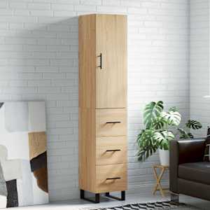Skříň highboard dub sonoma 34,5 x 34 x 180 cm kompozitní dřevo - obrázek 1