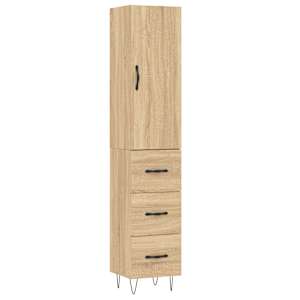 Skříň highboard dub sonoma 34,5 x 34 x 180 cm kompozitní dřevo - obrázek 2