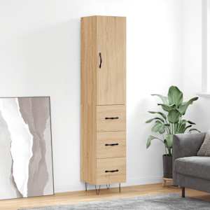 Skříň highboard dub sonoma 34,5 x 34 x 180 cm kompozitní dřevo - obrázek 1