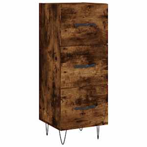 Skříň highboard kouřový dub 34,5 x 34 x 180 cm kompozitní dřevo - obrázek 7