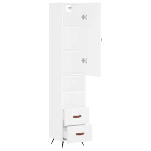 Skříň highboard bílá 34,5 x 34 x 180 cm kompozitní dřevo - obrázek 4