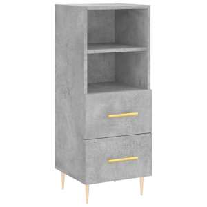 Skříň highboard betonově šedá 34,5x34x180 cm kompozitní dřevo - obrázek 5