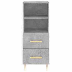Skříň highboard betonově šedá 34,5x34x180 cm kompozitní dřevo - obrázek 6