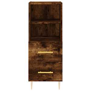 Skříň highboard kouřový dub 34,5 x 34 x 180 cm kompozitní dřevo - obrázek 6