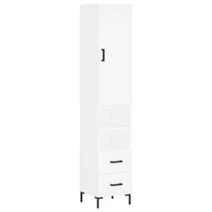 Skříň highboard bílá 34,5 x 34 x 180 cm kompozitní dřevo - obrázek 2