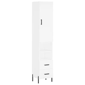 Skříň highboard bílá 34,5 x 34 x 180 cm kompozitní dřevo - obrázek 2