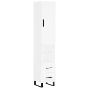 Skříň highboard bílá 34,5 x 34 x 180 cm kompozitní dřevo - obrázek 2