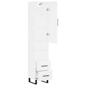 Skříň highboard bílá 34,5 x 34 x 180 cm kompozitní dřevo - obrázek 4