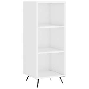 Skříň highboard bílá s vysokým leskem 34,5x34x180 cm kompozit - obrázek 5
