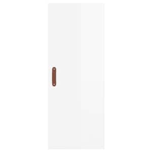 Skříň highboard bílá s vysokým leskem 34,5x34x180 cm kompozit - obrázek 8