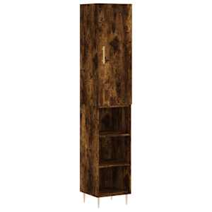 Skříň highboard kouřový dub 34,5 x 34 x 180 cm kompozitní dřevo - obrázek 2