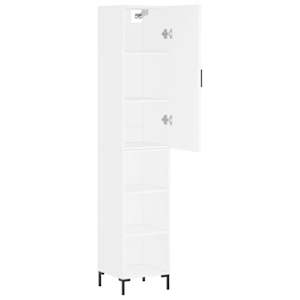 Skříň highboard bílá 34,5 x 34 x 180 cm kompozitní dřevo - obrázek 4