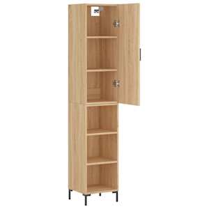 Skříň highboard dub sonoma 34,5 x 34 x 180 cm kompozitní dřevo - obrázek 4
