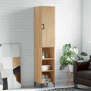 Skříň highboard dub sonoma 34,5 x 34 x 180 cm kompozitní dřevo - obrázek 1