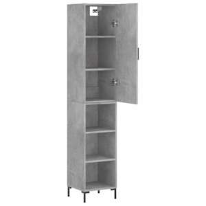 Skříň highboard betonově šedá 34,5x34x180 cm kompozitní dřevo - obrázek 4