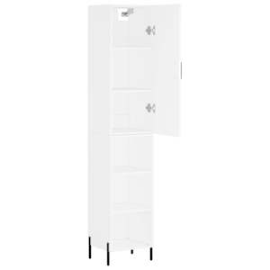 Skříň highboard bílá 34,5 x 34 x 180 cm kompozitní dřevo - obrázek 4
