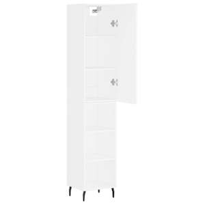 Skříň highboard bílá 34,5 x 34 x 180 cm kompozitní dřevo - obrázek 4