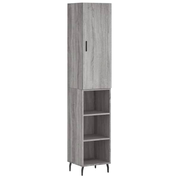 vidaXL k&otilde;rge kapp, hall Sonoma tamm, 34,5x34x180 cm, tehispuit