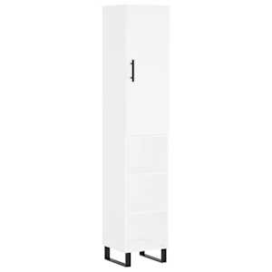 Skříň highboard bílá 34,5 x 34 x 180 cm kompozitní dřevo - obrázek 2