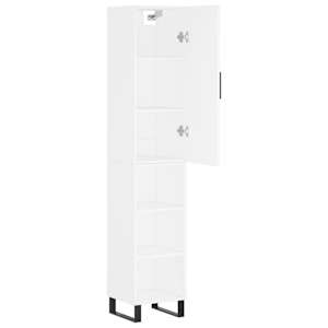 Skříň highboard bílá 34,5 x 34 x 180 cm kompozitní dřevo - obrázek 4