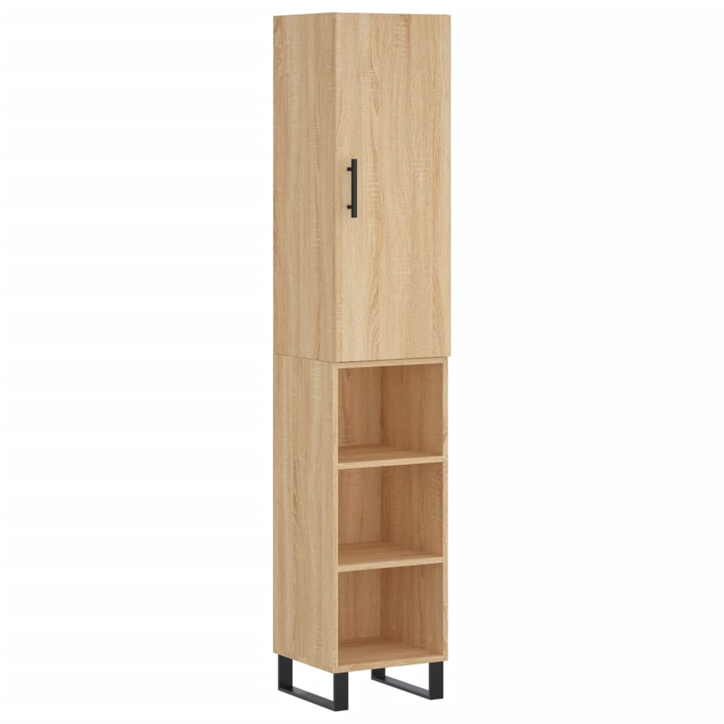 vidaXL Skříň highboard dub sonoma 34,5 x 34 x 180 cm kompozitní dřevo